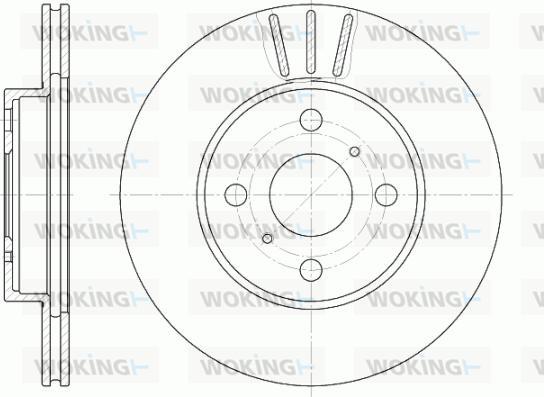 Woking D6814.10 - Тормозной диск avtokuzovplus.com.ua