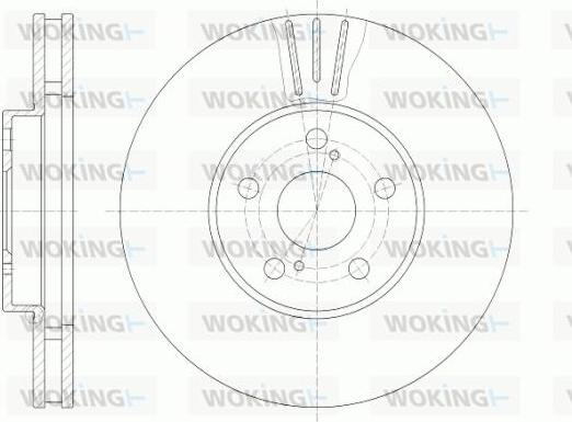 Woking D6819.10 - Гальмівний диск autocars.com.ua