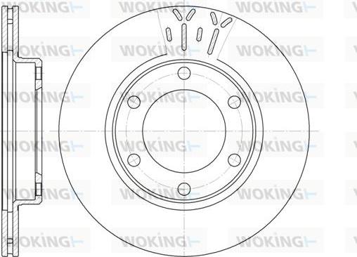 Woking D6824.10 - Гальмівний диск autocars.com.ua