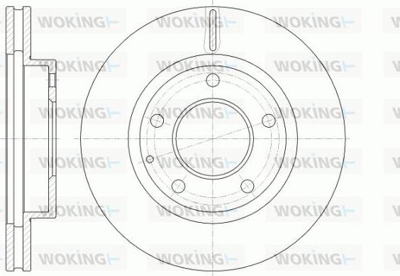 Woking D6841.10 - Гальмівний диск autocars.com.ua