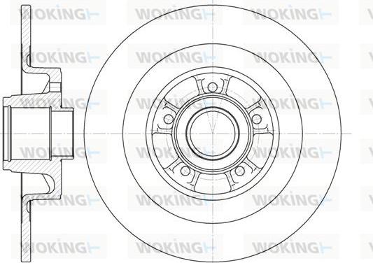 Woking D6848.00 - Тормозной диск autodnr.net