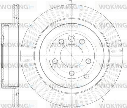 Woking D6849.10 - Гальмівний диск autocars.com.ua