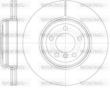 Woking D6852.10 - Тормозной диск avtokuzovplus.com.ua