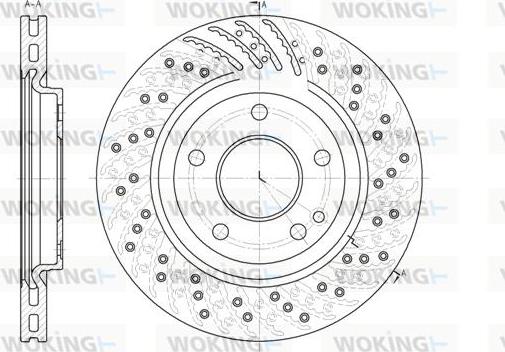 Woking D6859.10 - Гальмівний диск autocars.com.ua