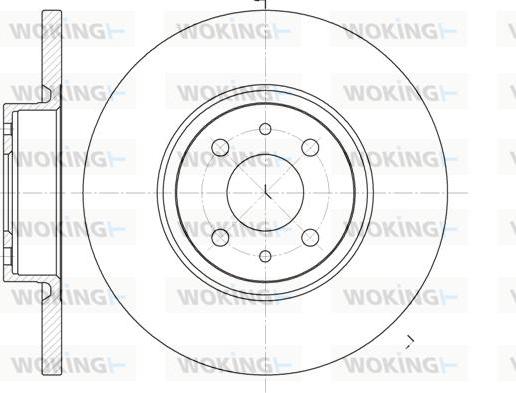 Woking D6860.00 - Гальмівний диск autocars.com.ua