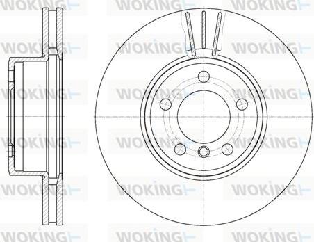 Woking D6867.10 - Тормозной диск avtokuzovplus.com.ua