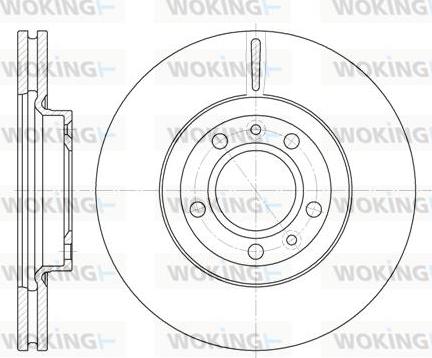 Woking D6869.10 - Тормозной диск avtokuzovplus.com.ua