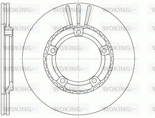 Woking D6870.10 - Гальмівний диск autocars.com.ua