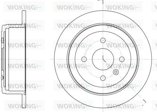 Woking D6873.00 - Тормозной диск avtokuzovplus.com.ua