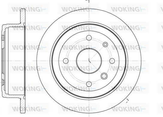 Woking D6877.00 - Тормозной диск avtokuzovplus.com.ua