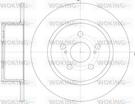 Woking D6878.00 - Тормозной диск avtokuzovplus.com.ua