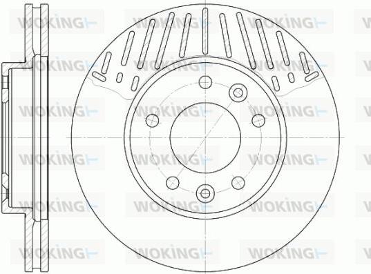 Woking D6885.10 - Гальмівний диск autocars.com.ua