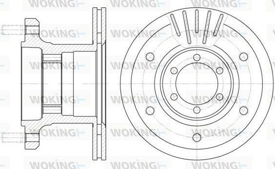 Woking D6894.10 - Гальмівний диск autocars.com.ua