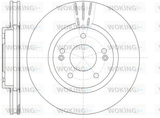 Woking D6897.10 - Тормозной диск avtokuzovplus.com.ua