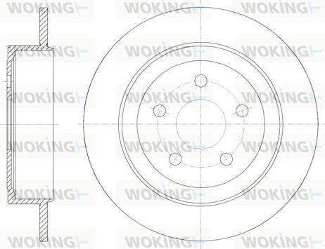 Woking D6902.00 - Тормозной диск avtokuzovplus.com.ua