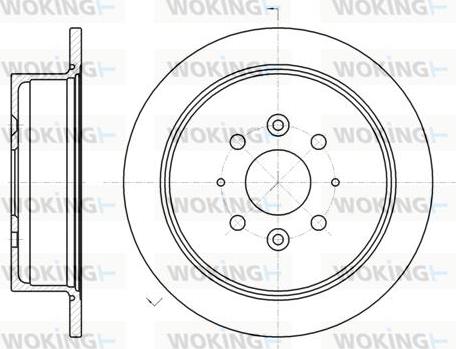 Woking D6905.00 - Гальмівний диск autocars.com.ua