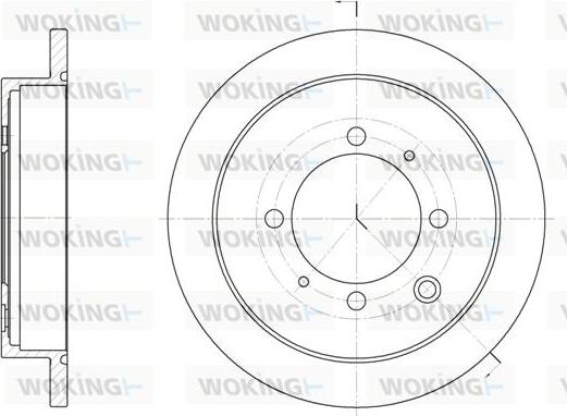 Woking D6907.00 - Гальмівний диск autocars.com.ua