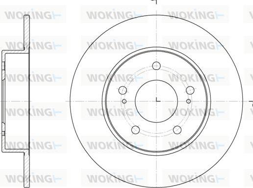 Woking D6909.00 - Тормозной диск avtokuzovplus.com.ua