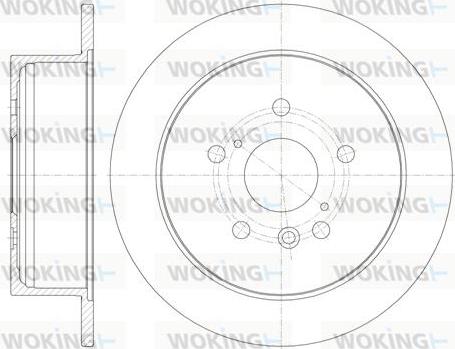 Woking D6911.00 - Тормозной диск autodnr.net