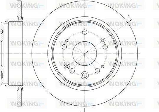 Woking D6912.00 - Тормозной диск avtokuzovplus.com.ua