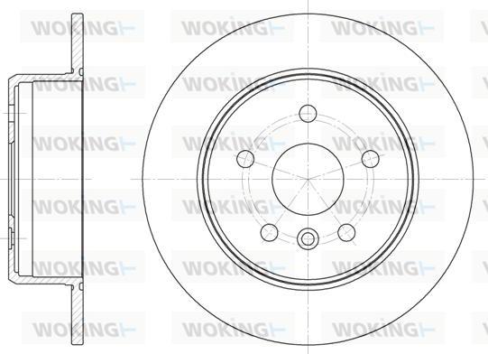 Woking D6914.00 - Гальмівний диск autocars.com.ua