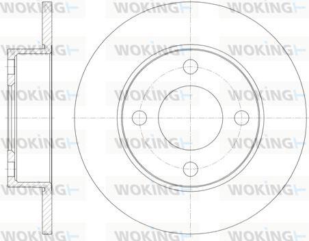 Woking D6917.00 - Тормозной диск avtokuzovplus.com.ua