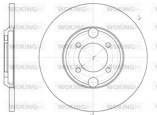 Woking D6919.00 - Гальмівний диск autocars.com.ua