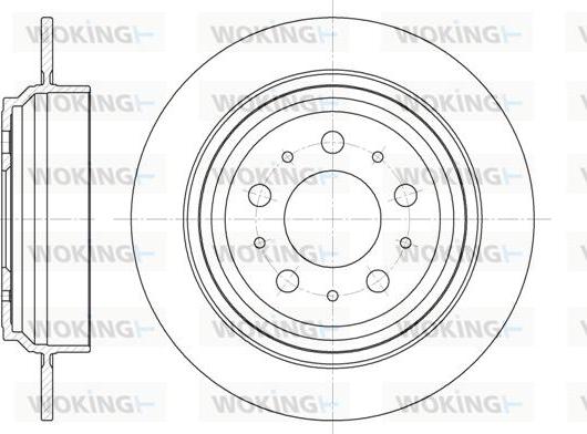 Woking D6924.00 - Тормозной диск avtokuzovplus.com.ua