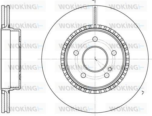 Woking D6929.10 - Тормозной диск avtokuzovplus.com.ua