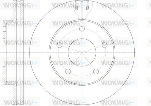 Woking D6931.10 - Тормозной диск avtokuzovplus.com.ua