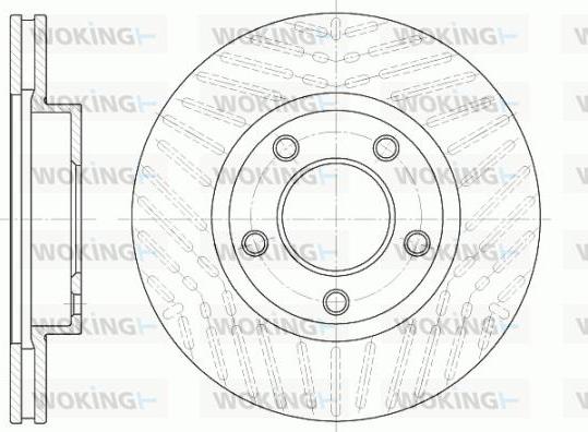 Woking D6932.10 - Тормозной диск avtokuzovplus.com.ua