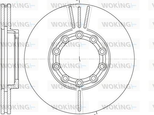 Woking 420500 - Гальмівний диск autocars.com.ua