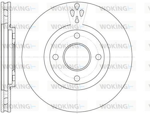 Woking D6934.10 - Тормозной диск avtokuzovplus.com.ua