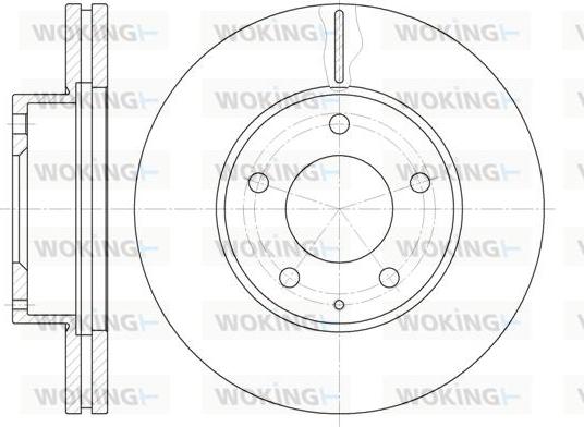 Woking D6936.10 - Гальмівний диск autocars.com.ua