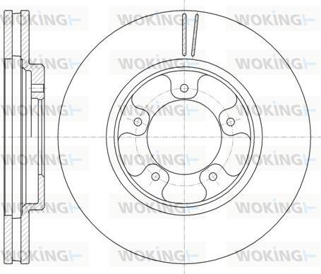 Woking D6939.10 - Тормозной диск autodnr.net