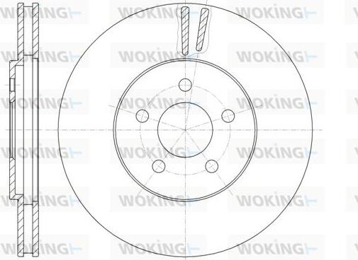 Woking D6946.10 - Гальмівний диск autocars.com.ua