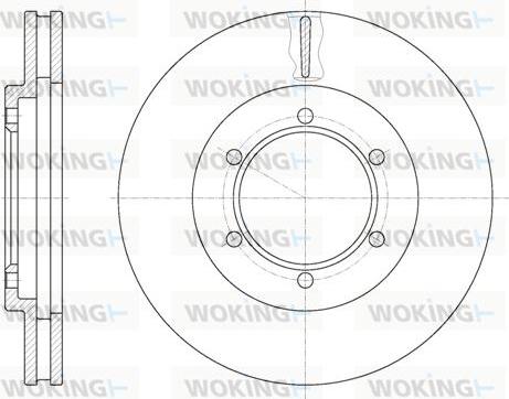 Woking D6949.10 - Тормозной диск avtokuzovplus.com.ua