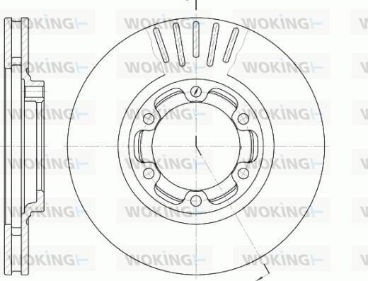 Woking D6952.10 - Гальмівний диск autocars.com.ua