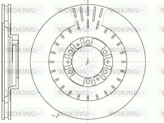 Woking D6953.10 - Тормозной диск avtokuzovplus.com.ua