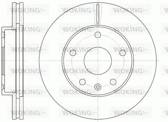 Woking D6960.10 - Гальмівний диск autocars.com.ua