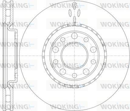 Woking D6964.10 - Гальмівний диск autocars.com.ua