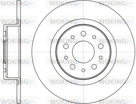 Woking D6968.00 - Гальмівний диск autocars.com.ua