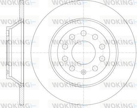 Woking D6969.00 - Гальмівний диск autocars.com.ua