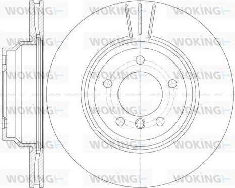 Woking D6975.10 - Гальмівний диск autocars.com.ua