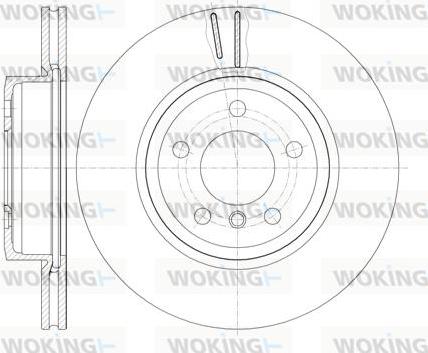 Woking D6978.10 - Тормозной диск avtokuzovplus.com.ua