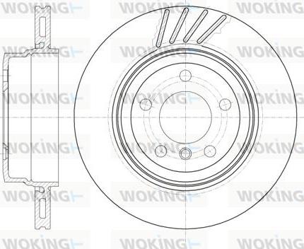 Woking D6979.10 - Тормозной диск avtokuzovplus.com.ua