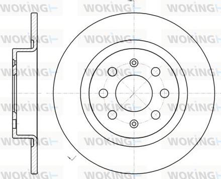 Woking D6983.00 - Тормозной диск avtokuzovplus.com.ua