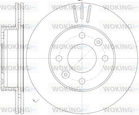 Woking D6990.10 - Тормозной диск autodnr.net