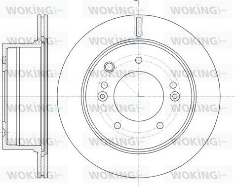 Woking D6993.10 - Тормозной диск avtokuzovplus.com.ua