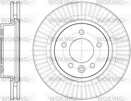 Woking D6994.10 - Тормозной диск avtokuzovplus.com.ua